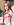Kinderschminken Mönchengladbach, zwei Mädchen im Partnerschmetterling, Freundinnen beim Kinderschminken Schmetterling in Pink